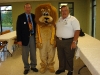 District Governor-Elect Steve Lewis, Lion Paws, and District Governor Jim McFarland