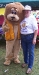 With Lion Nellie Harshbarger