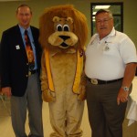 Lion Paws with DG-Elect Steve Lewis and DG Jim McFarland
